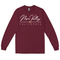 Burgundy napa valley ca t shirt Long Sleeve Tee - linhVisuals