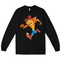 Black CRASH BANDICOOT Long Sleeve Tee - linhVisuals