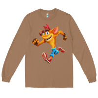 Toasted Coconut CRASH BANDICOOT Long Sleeve Tee - linhVisuals