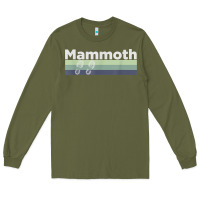 Army Green retro hiking boottrail running   mammoth california t shirt Long Sleeve Tee - linhVisuals