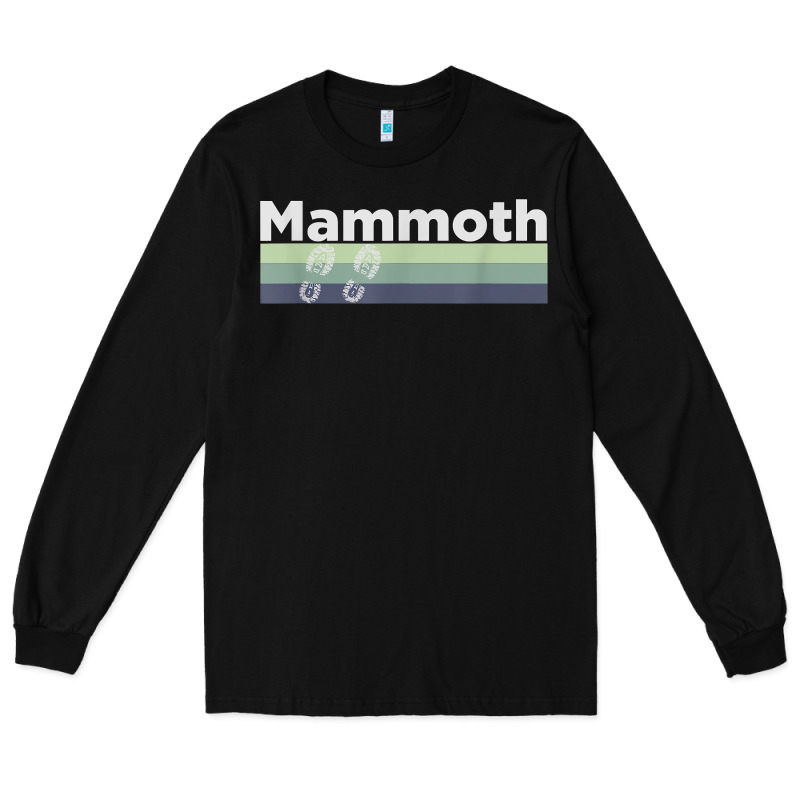 Retro Hiking Boottrail Running   Mammoth California T Shirt Long Sleeve Tee by linhVisuals | Teevron