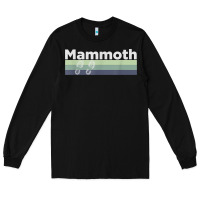 Black retro hiking boottrail running   mammoth california t shirt Long Sleeve Tee - linhVisuals