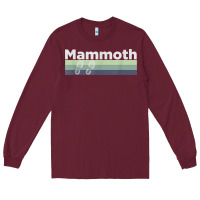 Burgundy retro hiking boottrail running   mammoth california t shirt Long Sleeve Tee - linhVisuals