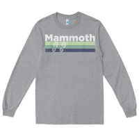 Heather Grey retro hiking boottrail running   mammoth california t shirt Long Sleeve Tee - linhVisuals