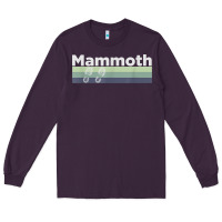 Plum retro hiking boottrail running   mammoth california t shirt Long Sleeve Tee - linhVisuals