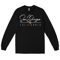 Black san diego ca sweatshirt Long Sleeve Tee - linhVisuals