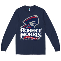 Navy the robert morris colonials Long Sleeve Tee - linhVisuals