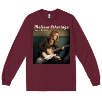 Burgundy Melissa Etheridge Long Sleeve Tee - linhVisuals