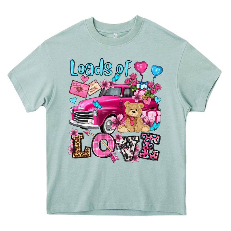 Loads Of Love Valentine's Day Olivia Heavy Core Tee by OliviaCreatesArt | Teevron