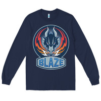 Navy coventry blaze Long Sleeve Tee - linhVisuals