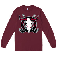 Burgundy deer-red-rebels Long Sleeve Tee - linhVisuals