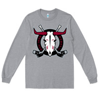 Heather Grey deer-red-rebels Long Sleeve Tee - linhVisuals