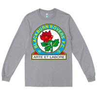 Heather Grey rovers black burn fc Long Sleeve Tee - linhVisuals