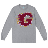 Heather Grey guildford flames Long Sleeve Tee - linhVisuals