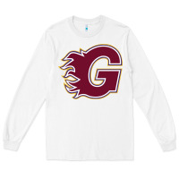 White guildford flames Long Sleeve Tee - linhVisuals