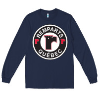 Navy remparts-quebec Long Sleeve Tee - linhVisuals