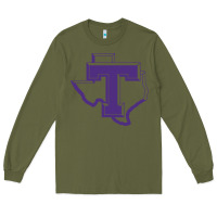 Army Green tarleton tontexas Long Sleeve Tee - linhVisuals