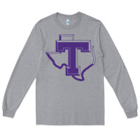 Heather Grey tarleton tontexas Long Sleeve Tee - linhVisuals