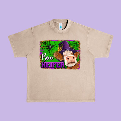 Boo Heifer Urban Heavy Tee Designed By Jasminsmagicworld
