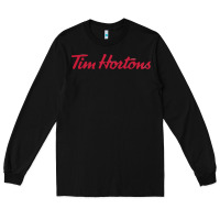 Black tim horton tshirt Long Sleeve Tee - linhVisuals