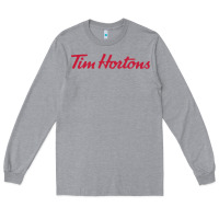 Heather Grey tim horton tshirt Long Sleeve Tee - linhVisuals