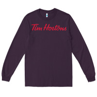 Plum tim horton tshirt Long Sleeve Tee - linhVisuals