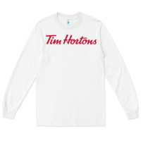 White tim horton tshirt Long Sleeve Tee - linhVisuals