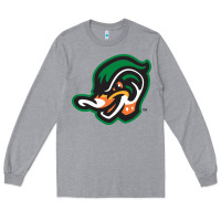 Heather Grey down east wood ducks Long Sleeve Tee - linhVisuals