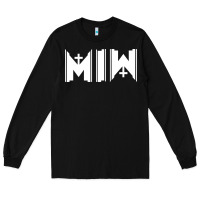 Black Motionless In White Long Sleeve Tee - linhVisuals