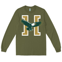 Army Green husson  eagles Long Sleeve Tee - linhVisuals