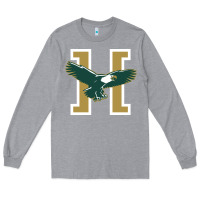 Heather Grey husson  eagles Long Sleeve Tee - linhVisuals