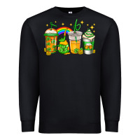 Black st patricks day coffee Premium Sweatshirt - Jasminsmagicworld