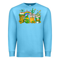 Ocean Blue st patricks day coffee Premium Sweatshirt - Jasminsmagicworld