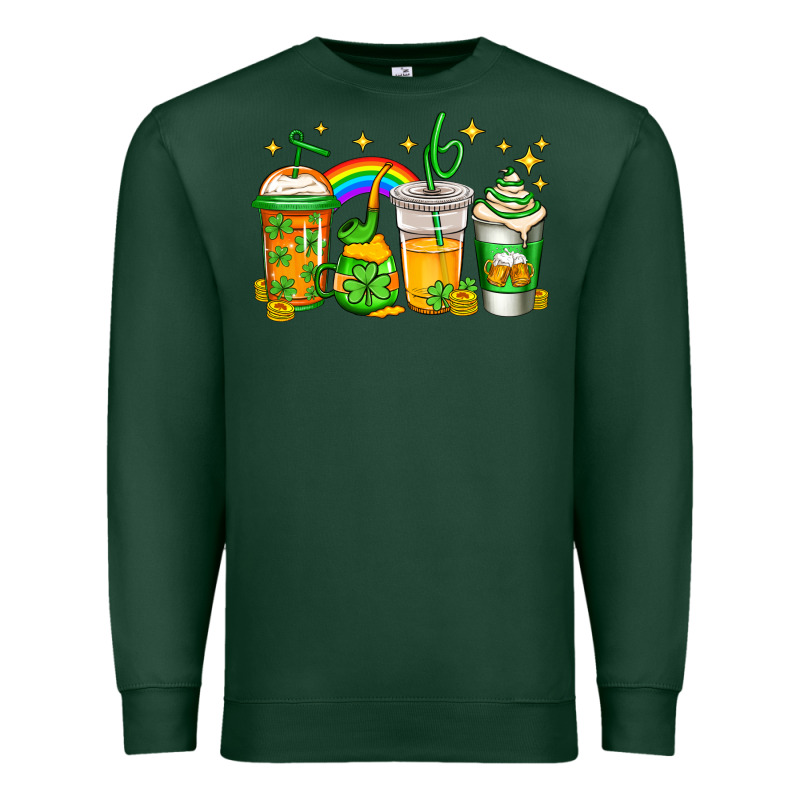 St Patricks Day Coffee Premium Sweatshirt by Jasminsmagicworld | Teevron