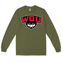 Army Green western oregon merch, wolves Long Sleeve Tee - linhVisuals