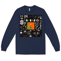 Navy nice bon -iver symbol Long Sleeve Tee - linhVisuals