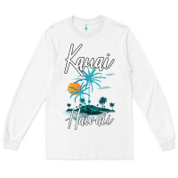 White family vacation retro sunset hawaii kauai t shirt Long Sleeve Tee - linhVisuals