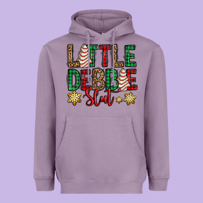 Little Debbie Slut Christmas Tree Cake Heavyweight Hoodie Designed By Jasminsmagicworld