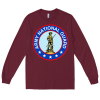 Burgundy army national guard Long Sleeve Tee - linhVisuals
