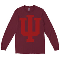 Burgundy indiana gifts Long Sleeve Tee - linhVisuals