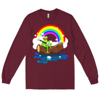 Burgundy the rainbow connection Long Sleeve Tee - linhVisuals