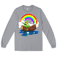 Heather Grey the rainbow connection Long Sleeve Tee - linhVisuals