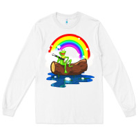 White the rainbow connection Long Sleeve Tee - linhVisuals
