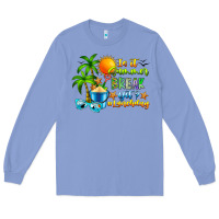 Colony Blue Is It Summer Break Long Sleeve Tee - CowhideDigitalArt