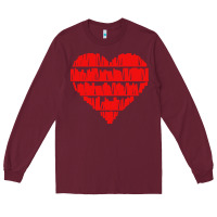 Burgundy book lover Long Sleeve Tee - linhVisuals