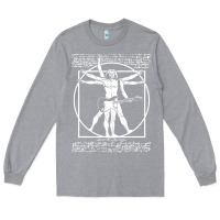 Heather Grey man playing the guitar Long Sleeve Tee - linhVisuals