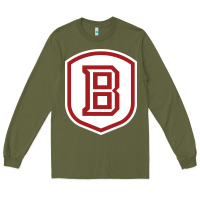 Army Green Bradley University Athletics Long Sleeve Tee - linhVisuals