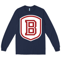 Navy Bradley University Athletics Long Sleeve Tee - linhVisuals