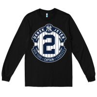 Black derek jeter Long Sleeve Tee - linhVisuals