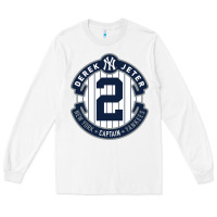 White derek jeter Long Sleeve Tee - linhVisuals